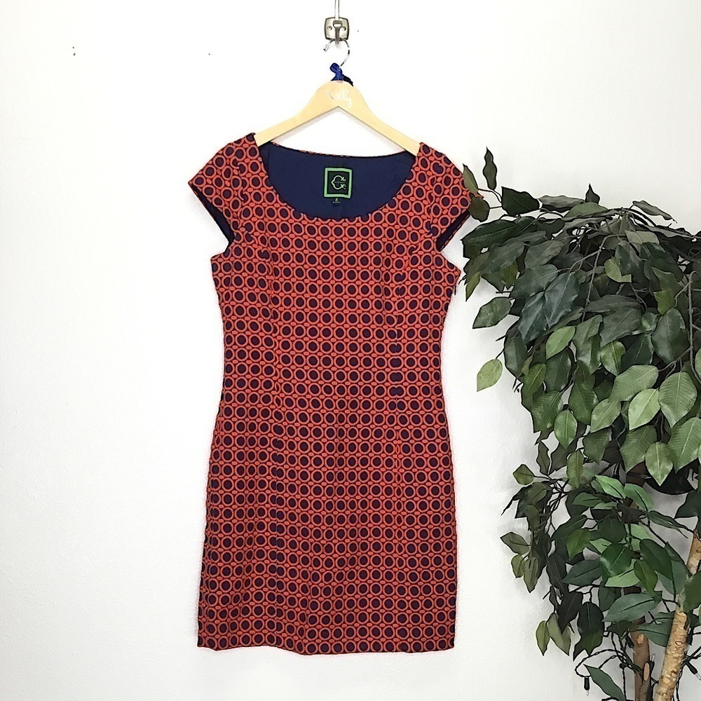 C Wonder Circle Detail Shift Dress
